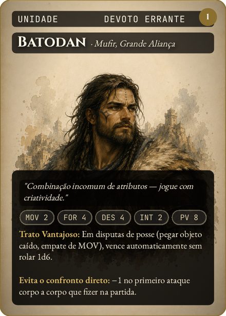 Carta de unidade: Batodan, de Mufir, Grande Aliança