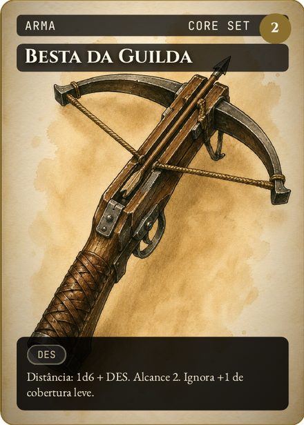 Carta de arma: Besta da Guilda