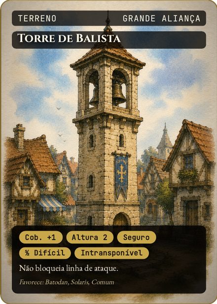 Carta de terreno: Torre de Balista, Grande Aliança